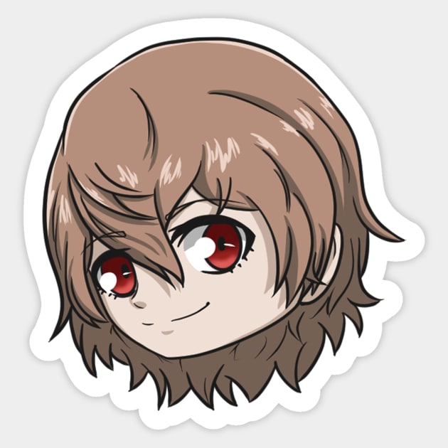 Akechi Chibi Head Sticker by AdorableArts